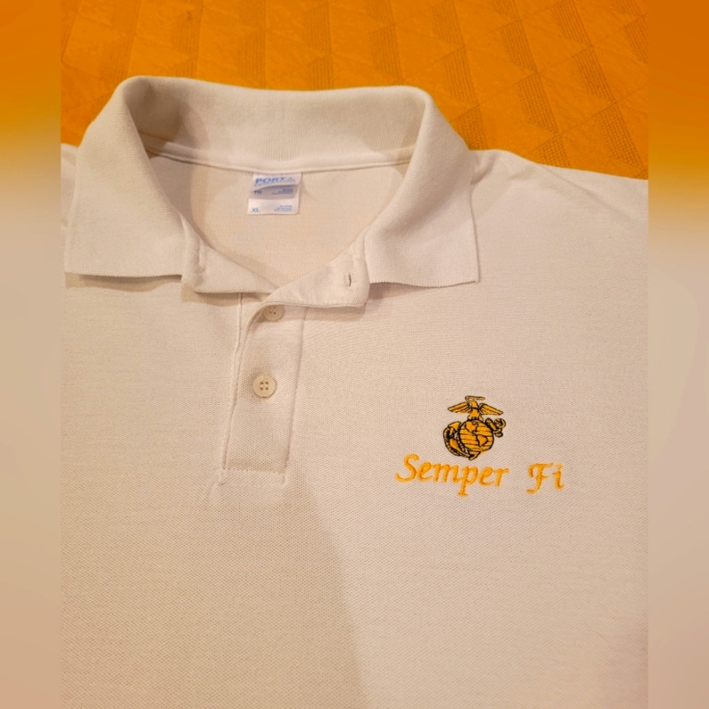 Semper Fi mens collared shirt